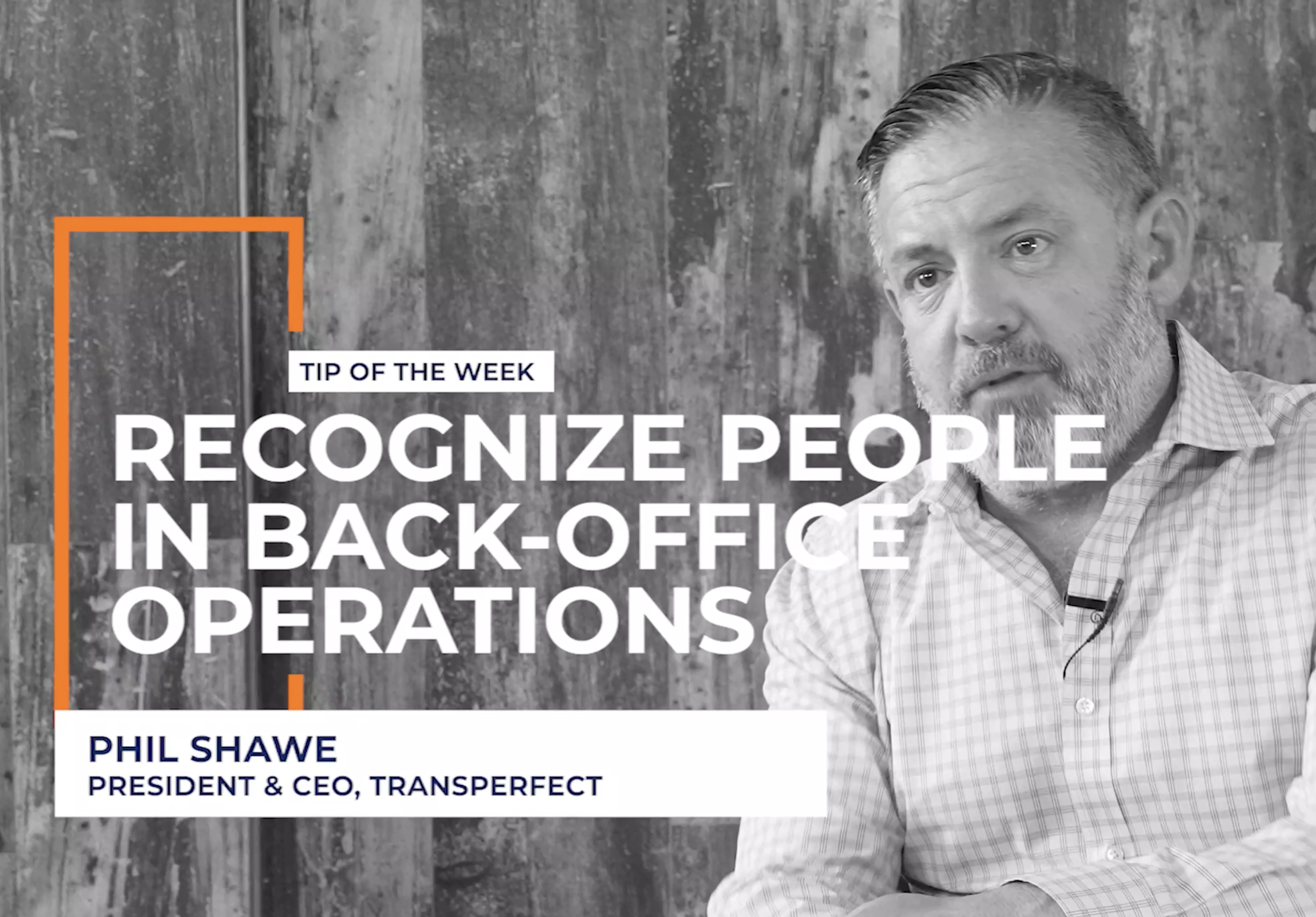 Recognize People In Back-Office Operations